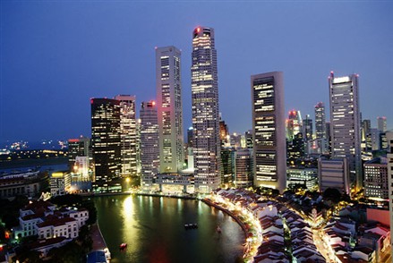 Singapore skyline picture